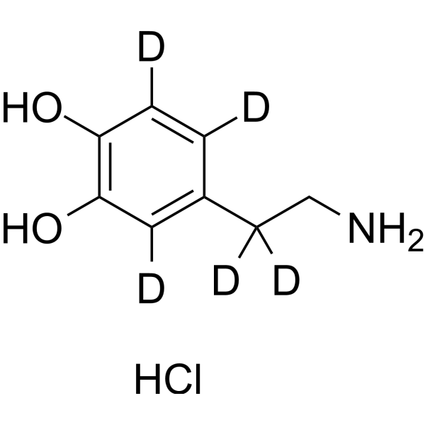 Dopamine-d5 hydrochloride التركيب الكيميائي