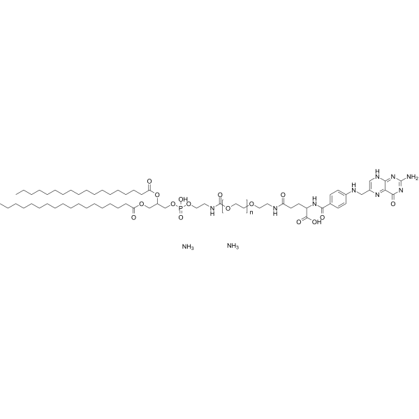 DSPE-PEG-Folate (MW 3350) Chemische Struktur