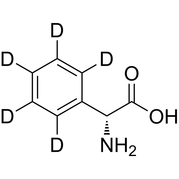 D-α-Phenyl-glycine-d5 化学構造