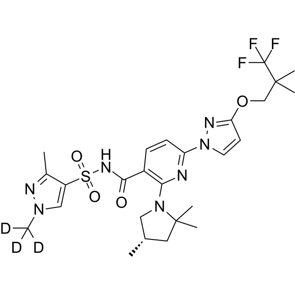 Elexacaftor-d3 التركيب الكيميائي