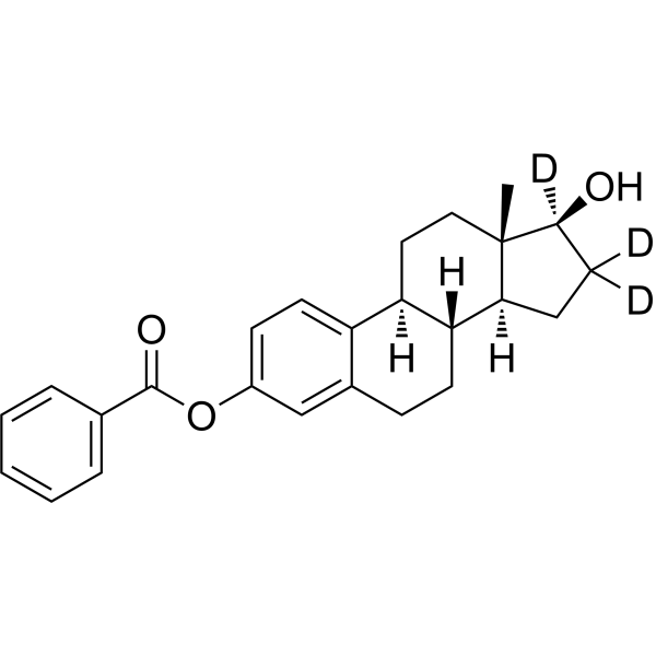 Estradiol benzoate-d3 Chemical Structure