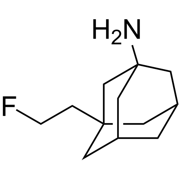 Fluoroethylnormemantine 化学構造