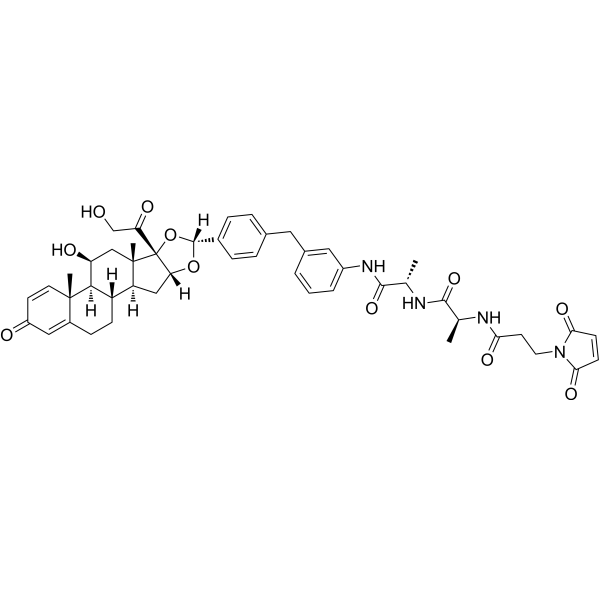 Glucocorticoid receptor agonist-1 Ala-Ala-Mal Chemical Structure