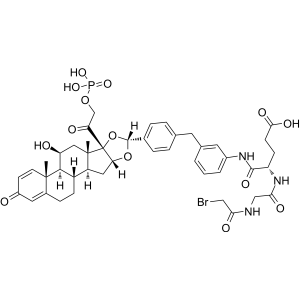 Glucocorticoid receptor agonist-1 phosphate Gly-Glu-Br التركيب الكيميائي