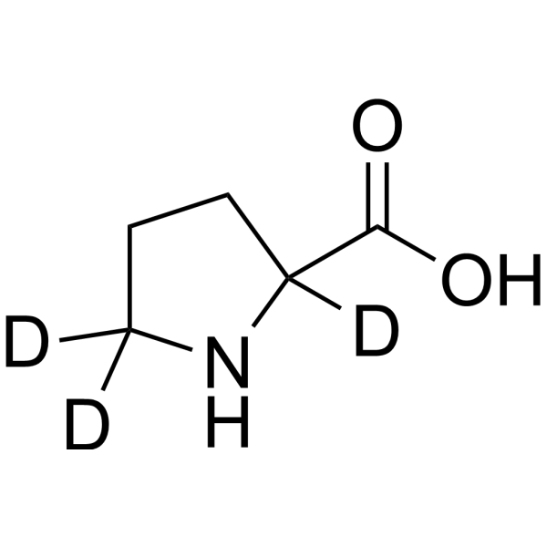 H-DL-Pro-OH-d3 Chemical Structure