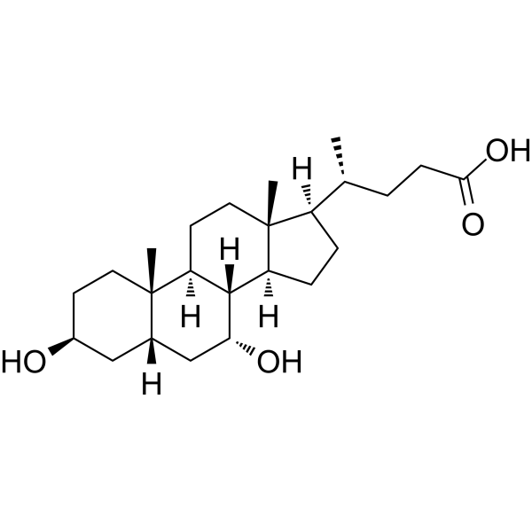 Isochenodeoxycholic acid Chemical Structure