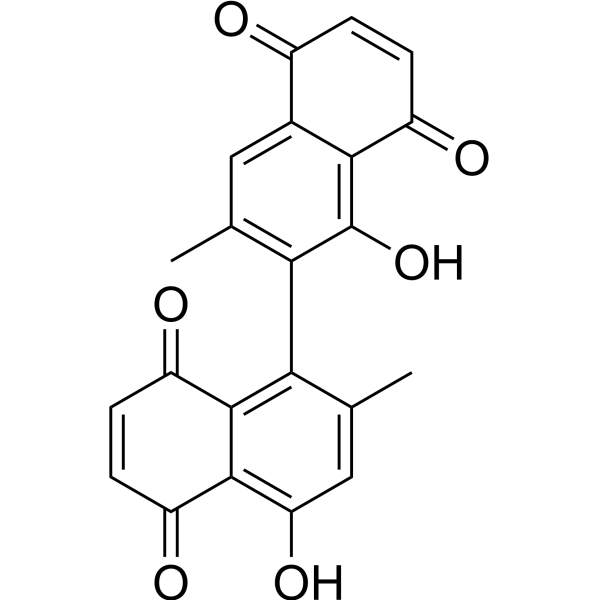 Isodiospyrin التركيب الكيميائي