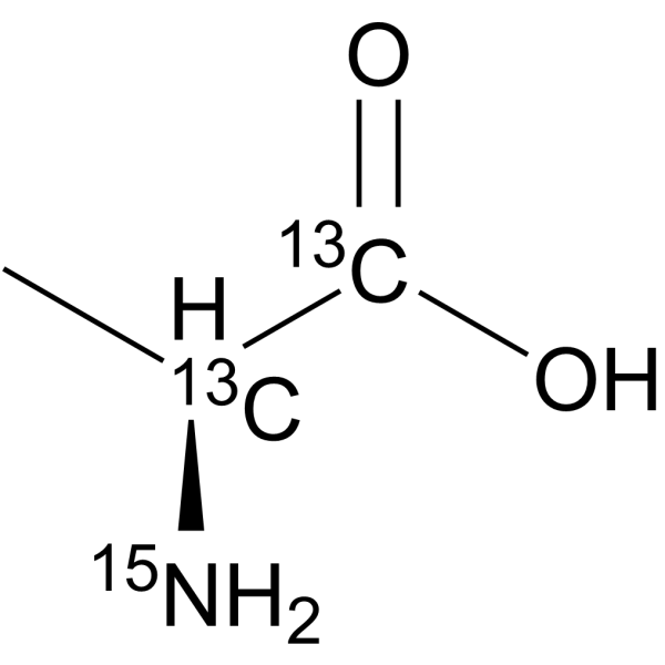 L-Alanine-13C2,15N Chemische Struktur