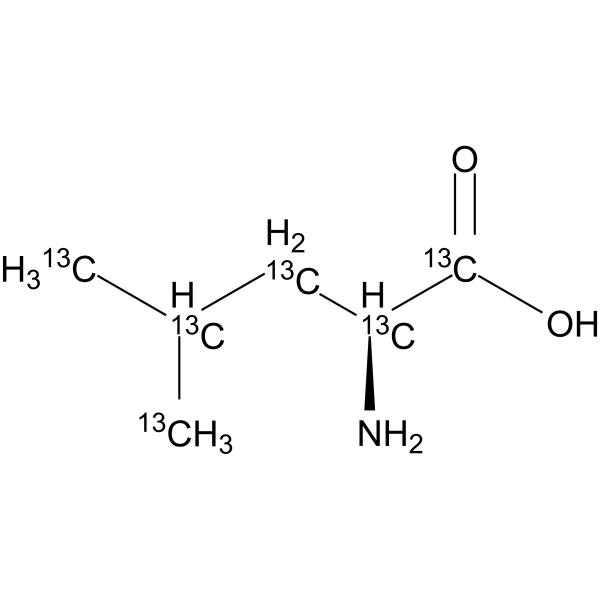 Leucine-13C6 Chemische Struktur