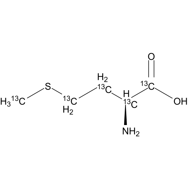 L-Methionine-13C5 化学構造