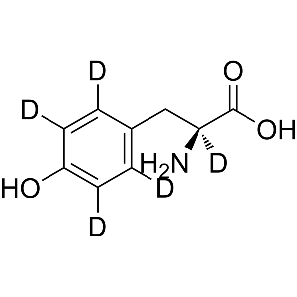 L-Tyrosine-d5 التركيب الكيميائي