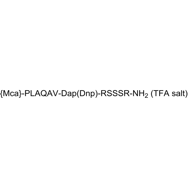 Mca-(endo-1a-Dap(Dnp))-TNF-Alpha (-5 to +6) amide (human) (TFA) 化学構造