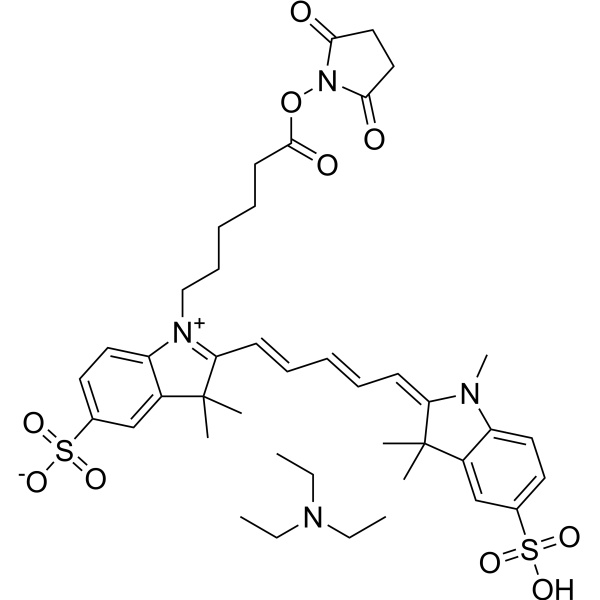 MeCY5-NHS ester triethylamine  Chemical Structure