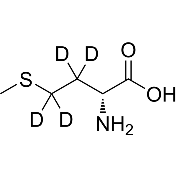 Methionine-d4 化学構造