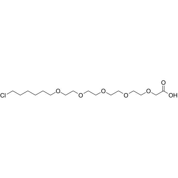 Cl-C6-PEG4-O-CH2COOH 化学構造