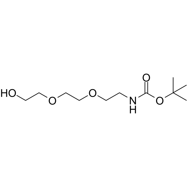 Boc-NH-PEG3 化学構造