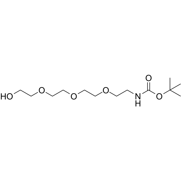 Boc-NH-PEG4 化学構造