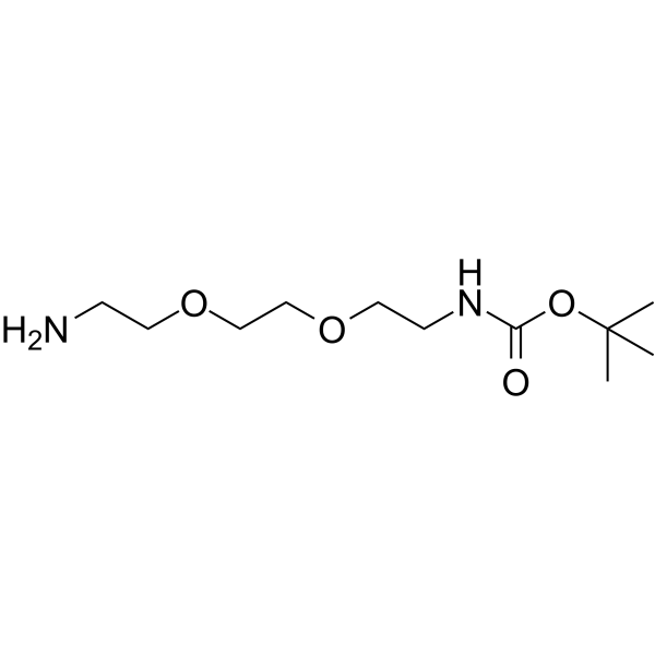 Boc-NH-PEG2-C2-NH2 Chemical Structure