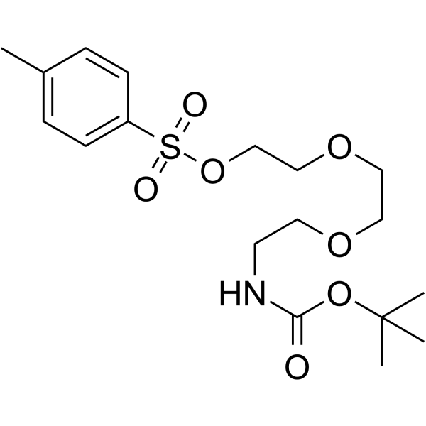 Tos-PEG3-NH-Boc Chemische Struktur