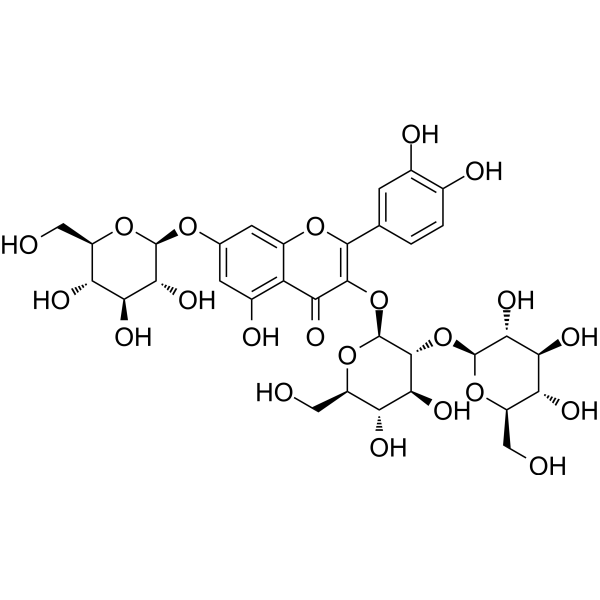 Quercetin-3-O-sophoroside-7-O-glucoside Chemical Structure