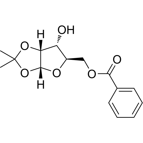 (R)-5-O-Benzoyl-1,2-di-O-isopropylidene-alpha-D-xylofuranose Chemische Struktur