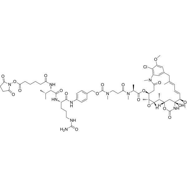 SC-VC-PAB-N-Me-L-Ala-Maytansinol التركيب الكيميائي