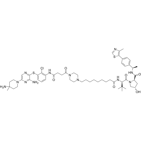 SHP2 protein degrader-2 化学構造