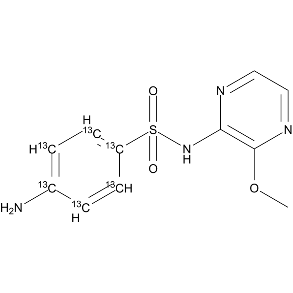 Sulfalene-13C6 Chemical Structure