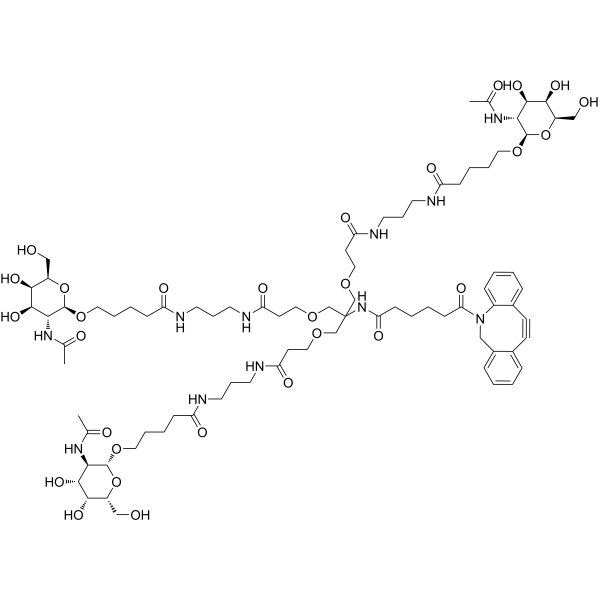 Tri-GalNAc-DBCO Chemical Structure