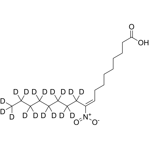 10-Nitrooleate-d17 nitrate  Chemical Structure