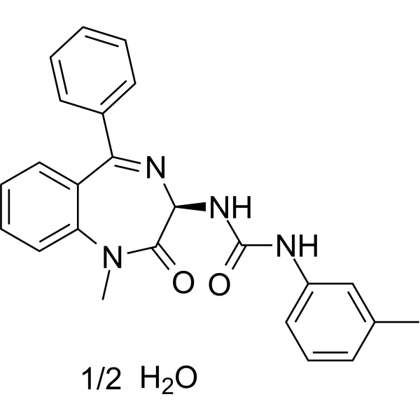 L-365260 hemihydrate 化学構造