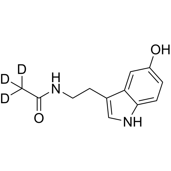 N-Acetyl-5-hydroxytryptamine-d3  Chemical Structure