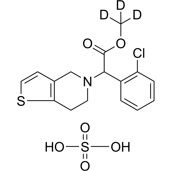 (Rac)-Clopidogrel-d3 sulfate  Chemical Structure