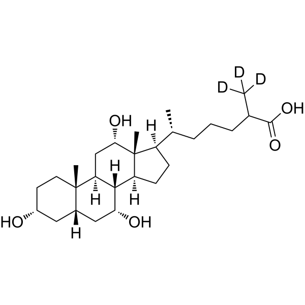 Trihydroxycholestanoic acid-d3 Chemical Structure