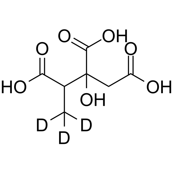 2-Methylcitric acid-d3 化学構造