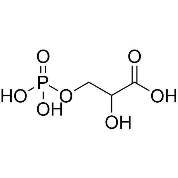 3-Phosphoglyceric acid Chemische Struktur