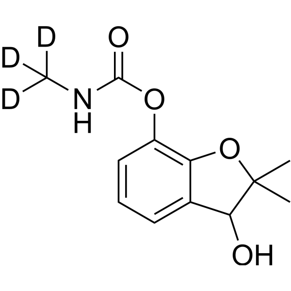 3-Hydroxycarbofuran-d3  Chemical Structure