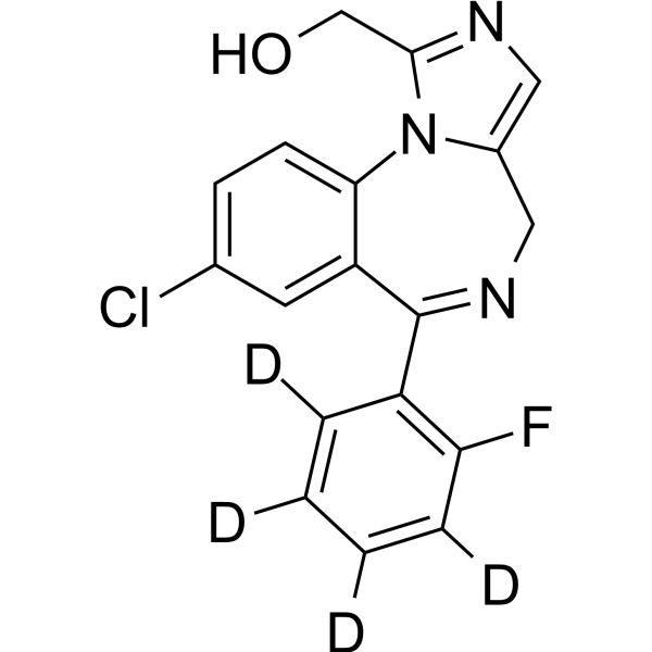 1'-Hydroxymidazolam-d4 Chemische Struktur