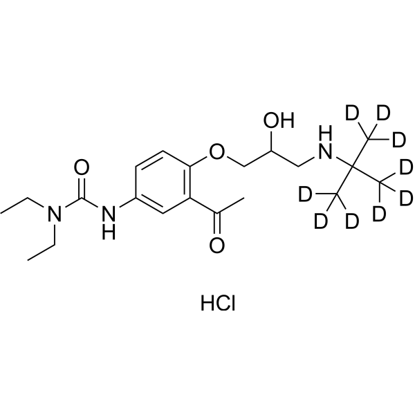 Celiprolol-d9 hydrochloride Chemical Structure