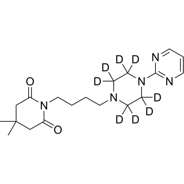 Gepirone-d8 Chemische Struktur