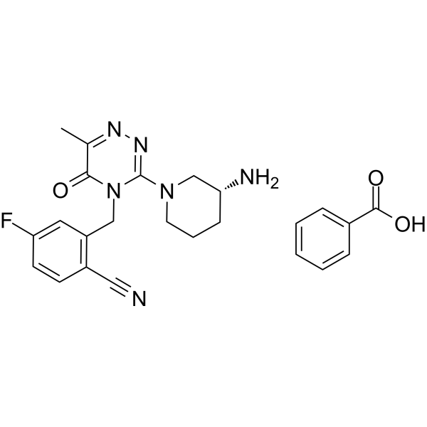 Fotagliptin benzoate 化学構造