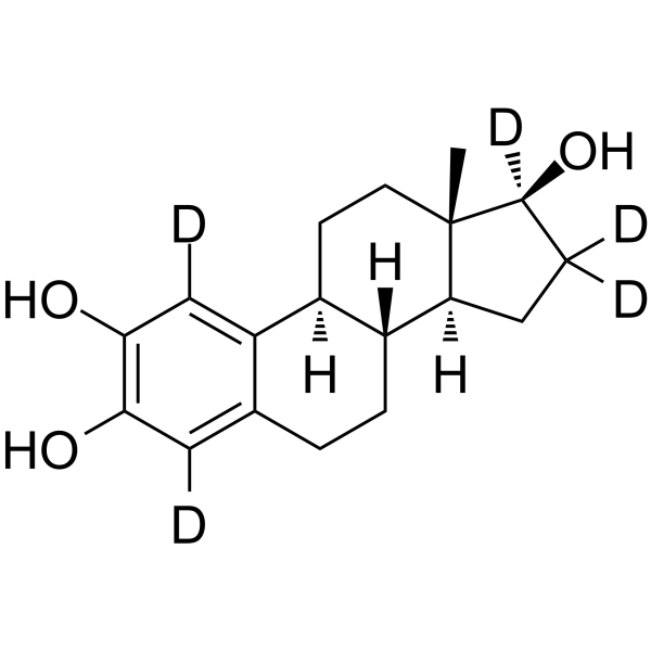 2-Hydroxyestradiol-d5 Chemische Struktur