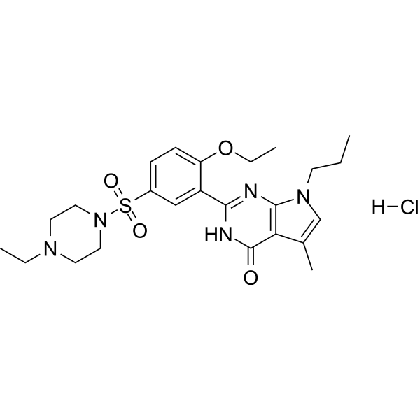 Yonkenafil hydrochloride التركيب الكيميائي