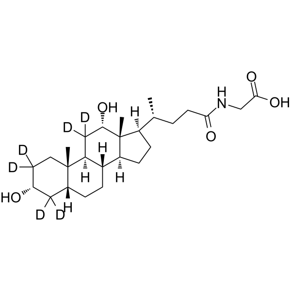 Glycodeoxycholic acid-d6 التركيب الكيميائي