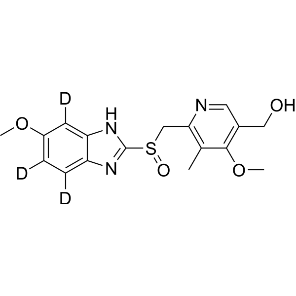 5-Hydroxy Omeprazole-d3 化学構造