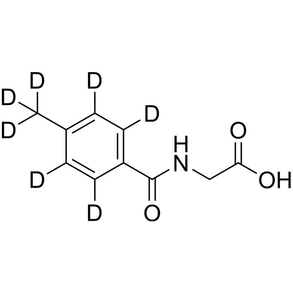 4-Methylhippuric acid-d7 التركيب الكيميائي