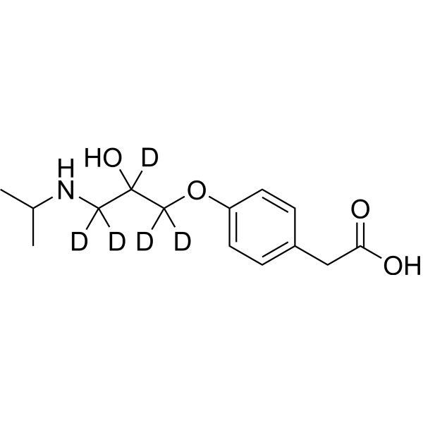 Metoprolol Acid-d5 化学構造