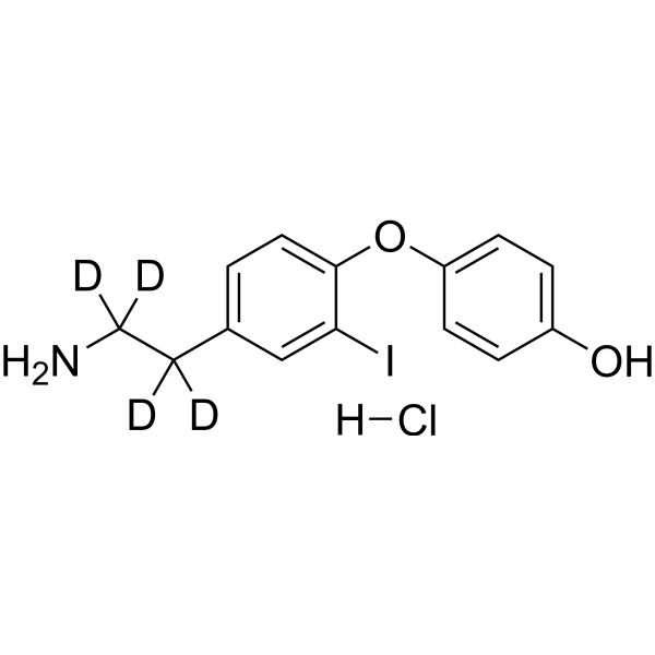 3-Iodothyronamine-d4 hydrochloride 化学構造