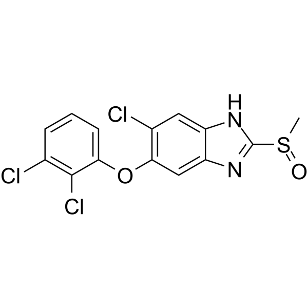 Triclabendazole sulfoxide  Chemical Structure