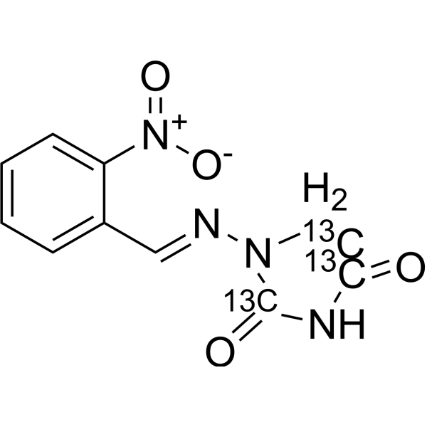 2-NP-AHD-13C3  Chemical Structure